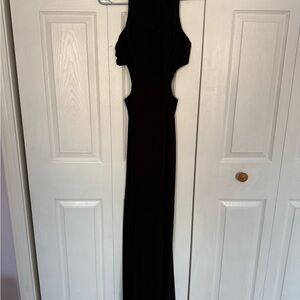 Dave & Johnny Black Backless Dress